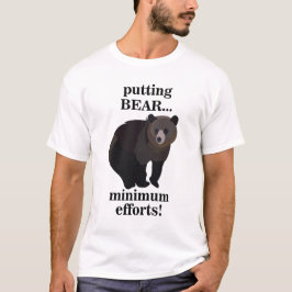 Rolig bild på grizzlybjörn som gör minsta möjliga t shirt
