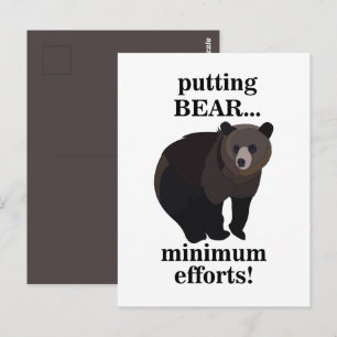 Rolig bild på grizzlybjörn som gör minsta möjliga vykort