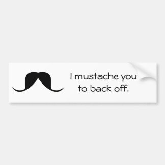 ROLIG bildekal - mustasch