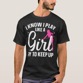 Rolig Biljardkonst För Kvinnor Tjejer 8 Boll Älska T Shirt