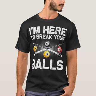 Rolig Biljardkonst För Män Kvinnor Biljardälskare T Shirt