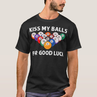 Rolig Biljardkonst För Män Pojkar Biljardälskare P T Shirt