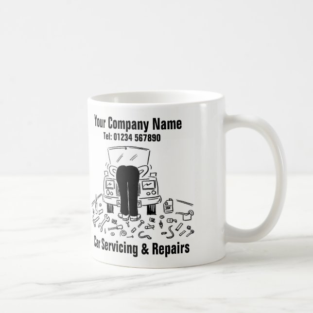 Rolig Biltjänst Service & Reparationer Kaffemugg (Höger)