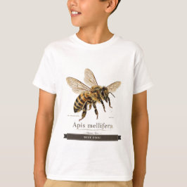 Rolig Bina för Barn "Hive Five!" Vintage Honungsbi T Shirt