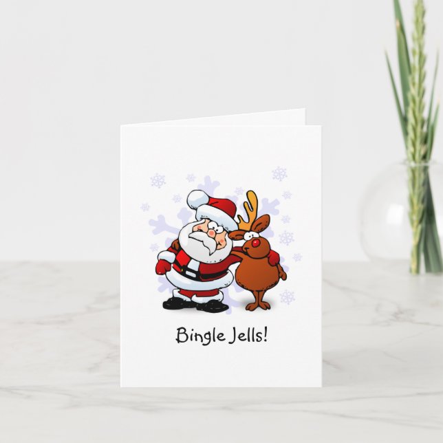 Rolig Bingle Jells julkort Helgkort (Framsida)