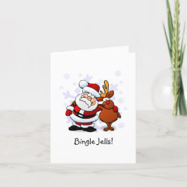 Rolig Bingle Jells julkort Helgkort