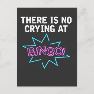 Rolig Bingo Älskare Saying Spelare och Spelare Vykort