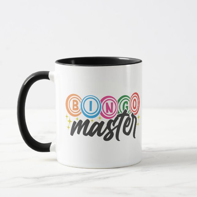 Rolig Bingo Master ordkonst  Mugg (Vänster)