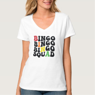 Rolig Bingo-squad word konst T Shirt