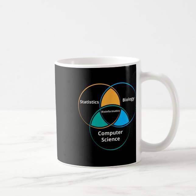Rolig bioinformatik biologi vetenskapslärare prese kaffemugg (Höger)
