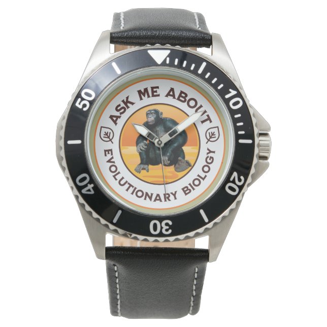 Rolig Biologilärare Evolution Humor Present Armbandsur (Framsida)