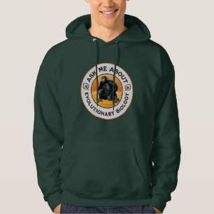 Rolig Biologilärare Evolution Humor Present Hoodie