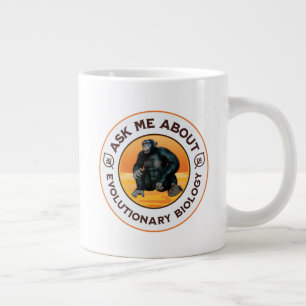 Rolig Biologilärare Evolution Humor Present Jumbo Mugg