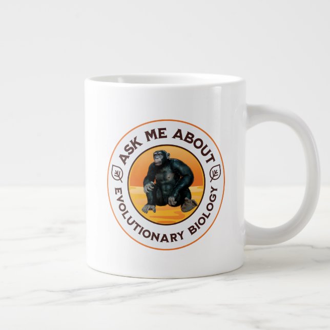 Rolig Biologilärare Evolution Humor Present Jumbo Mugg (Höger)