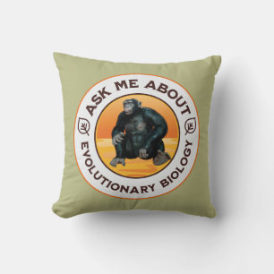 Rolig Biologilärare Evolution Humor Present Kudde