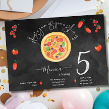 Rolig bit, pizza födelsedag