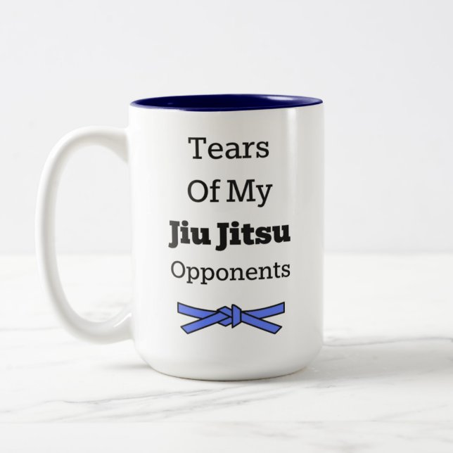 Rolig BJJ-gåva idé Jiu-Jitsu Befordran Motivation Två-Tonad Mugg (Vänster)