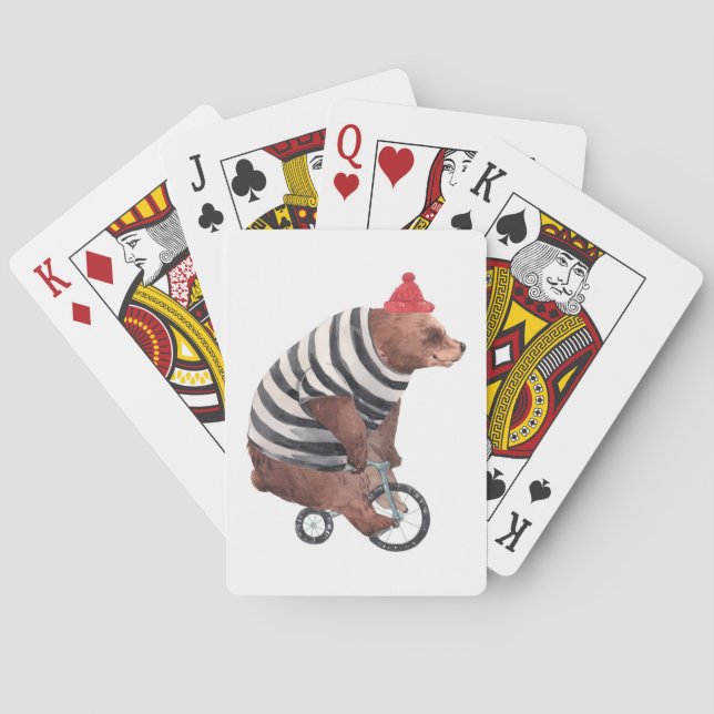 Rolig björn för cykel casinokort (Baksidan)