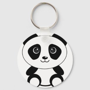 Rolig björn panda björn panda djur nyckelring