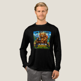 Rolig Björn Sarksastisk Design T Shirt