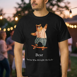 Rolig Björn Som Tog Med Sig Snacks T-Shirt