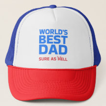 Rolig Blå Världens Bästa Pappa Födelsedagspresent