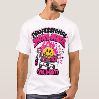 Rolig Black Friday-shopping Brinnande Kärra Sarksa T Shirt