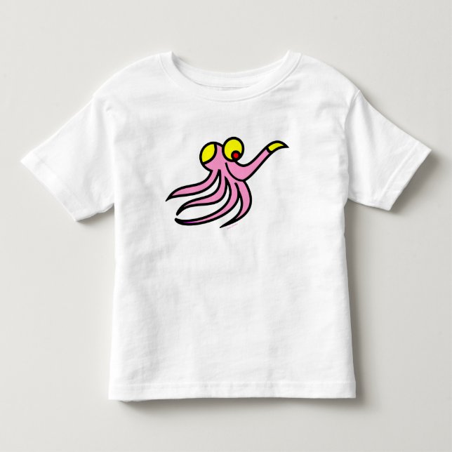 rolig bläckfisk skjorta toodler jango t shirt (Framsida)