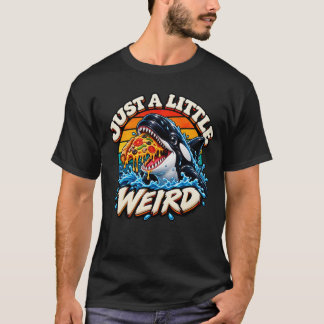 Rolig bläckfisk som äter pizza t shirt