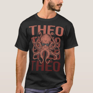 Rolig bläckfisk - Theo Namn T Shirt