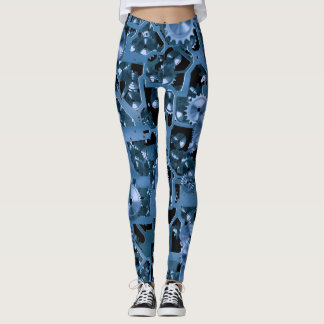 Rolig blått utrustar! leggings