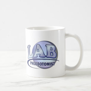 Rolig blåttLOGOTYP för PHLEBOTOMIST Kaffemugg