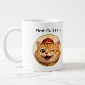 Rolig Blinkande Lucky Cat Kaffe Mugg Med Anpassat Jumbo Mugg