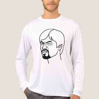 Rolig blinkande man meme linjärt illustrationskons t shirt