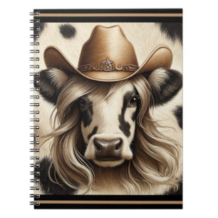 Rolig blond cowgirl från landet anteckningsbok