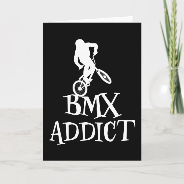 Rolig BMX-cykelsats för cykelpresent Kort (Framsida)