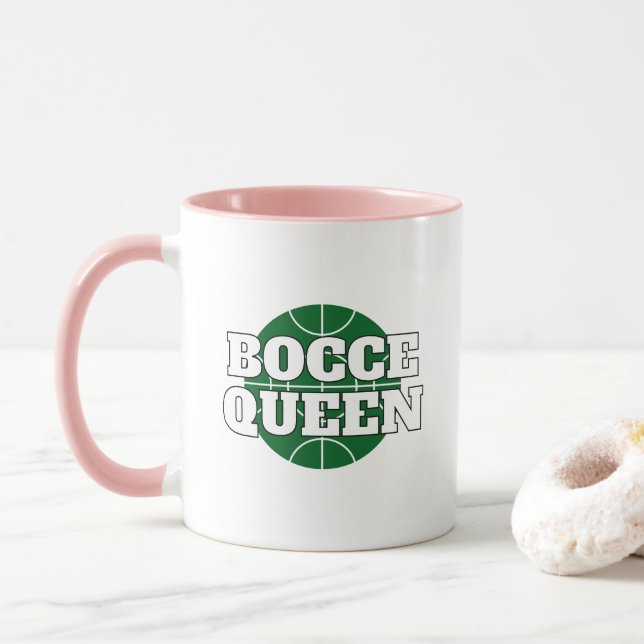 Rolig Boccakung-mugg för Boccispelare Mugg (Med munk)