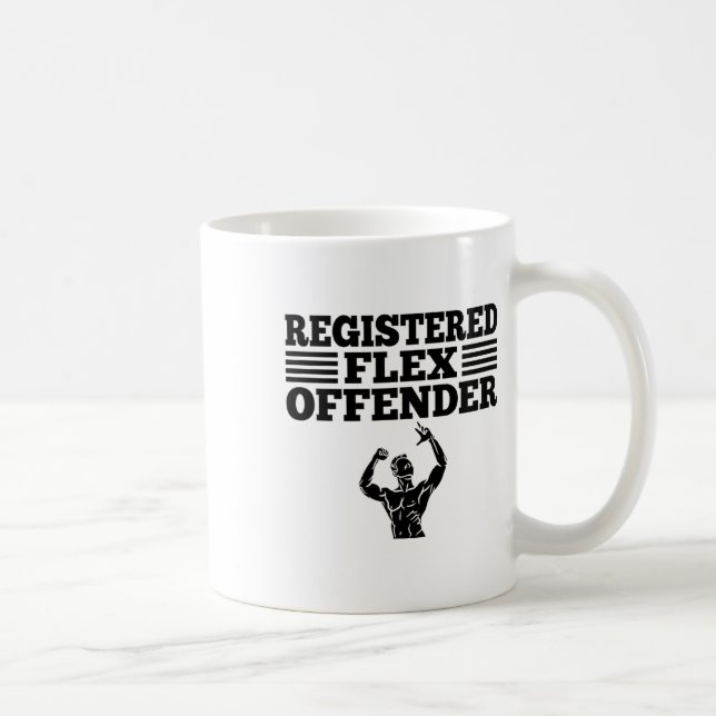Rolig Bodybuilding Träning Registrerad Flex Förbry Kaffemugg (Höger)