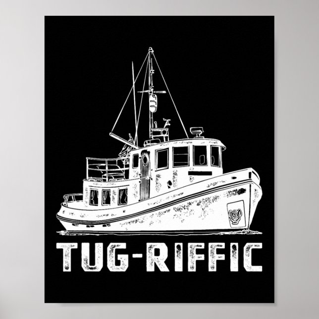 Rolig bogserbåt bogserbåt bogserbåt Pun  Poster (Framsidan)