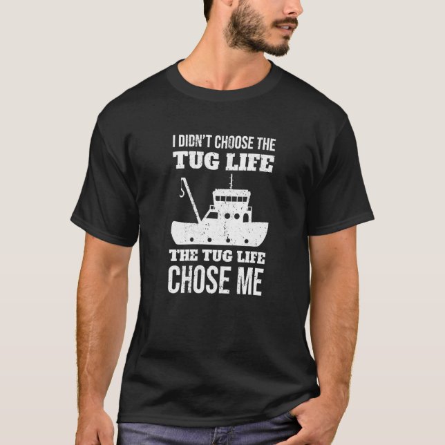 Rolig bogserbåtsbesättning Fartygs kapten Båttur C T Shirt (Framsida)