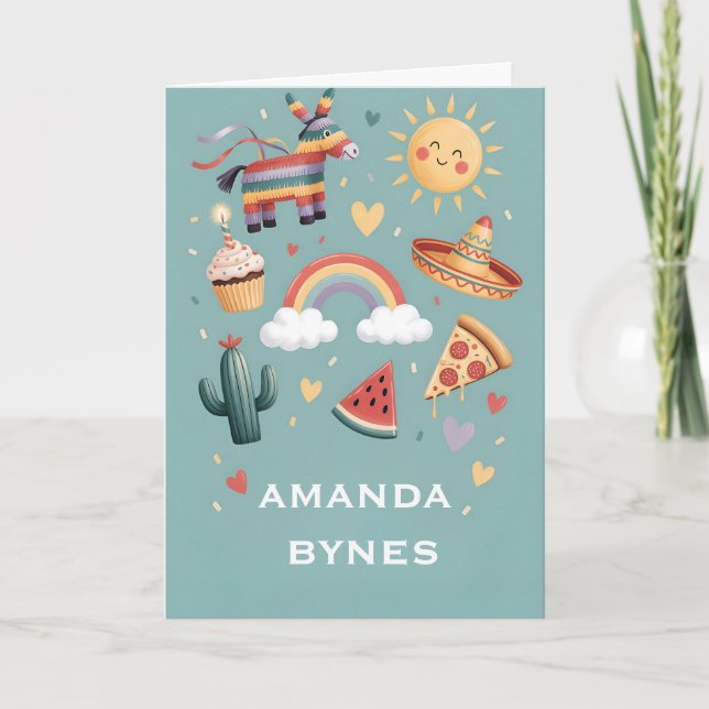 Rolig Boho-Utomhusfirande-Kort Kort (Framsida)