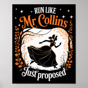 Rolig Bok Meme Spring som om Mr Collins just hade Poster