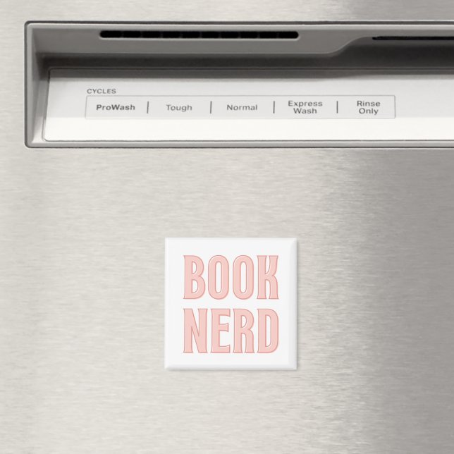 Rolig bokälskare citat typografi magnet (In Situ (Dishwasher))