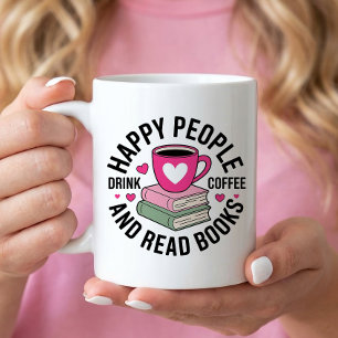 Rolig Bokälskare Koffeinmissbrukare Läsnörd Kaffemugg