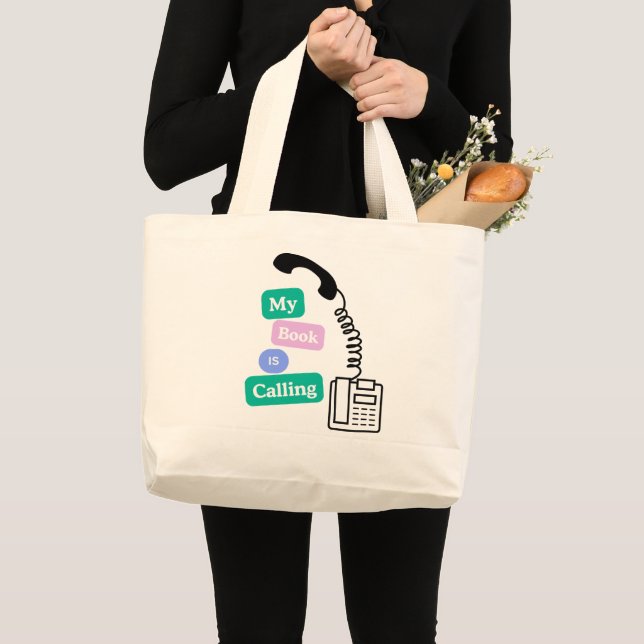 Rolig bokälskare läser Citat Jumbo Tygkasse (Framsida (produkt))