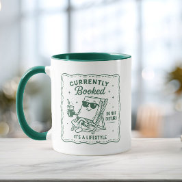 Rolig bokälskare Söt för tillfället bokad kaffe Mugg