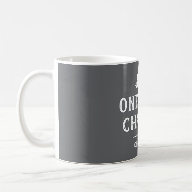 Rolig bokälskares personliga citat kaffemugg (Vänster)