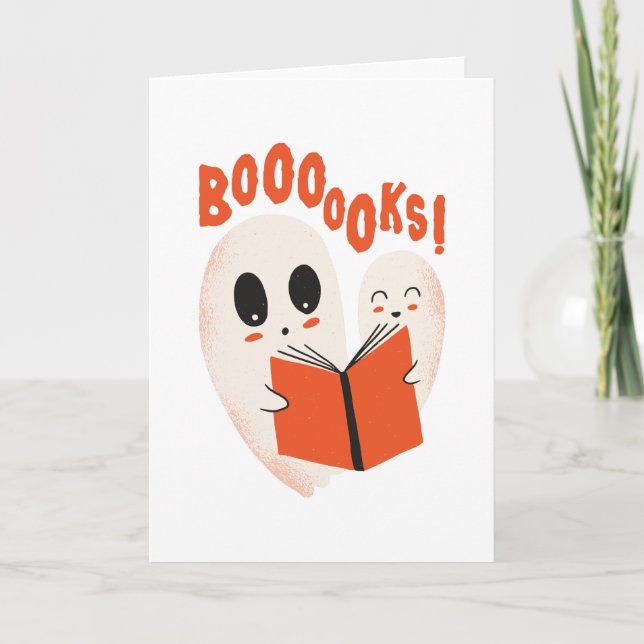 Rolig Bokmask Högstdags Kostym Boooobok Kort (Framsida)