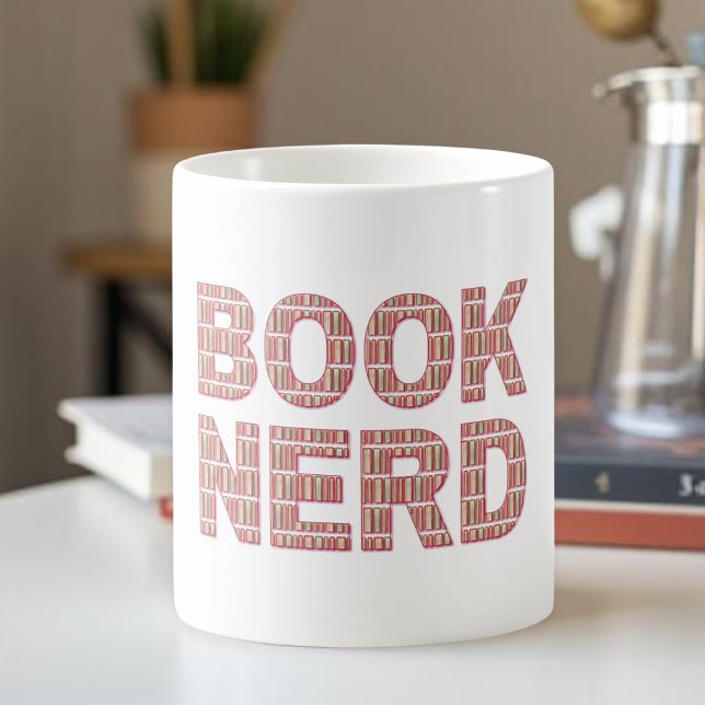Rolig boknördscitat Läsning kaffe  Kaffemugg (Skapare uppladdad)