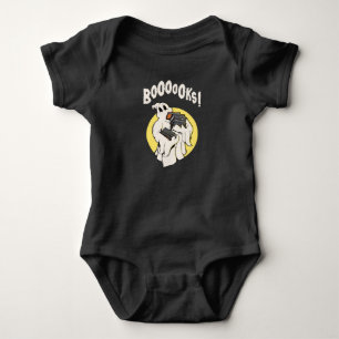 Rolig bokorm-spöke Halloween-kostym Boooooks T Shirt